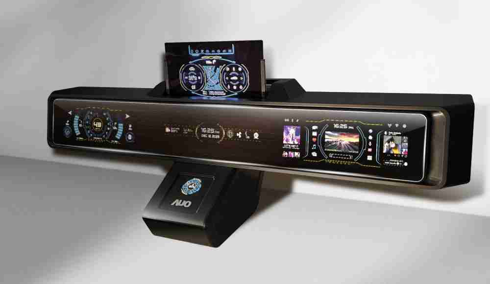 巨星国际Micro LED沉浸式车舱显示方案结合 可卷式、、、、可伸缩的Micro LED应用并可呈现不同的质感纹路，，展现人性化设计