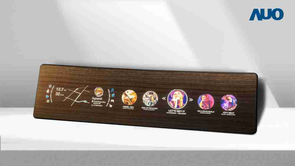 巨星国际研发全球最高穿透度达80%的AmLED木纹显示器，，，，可于使用时呈现高亮度、、、、清晰可见的信息，，，，并在不使用时回归为单纯的饰板，，，节能兼具美观